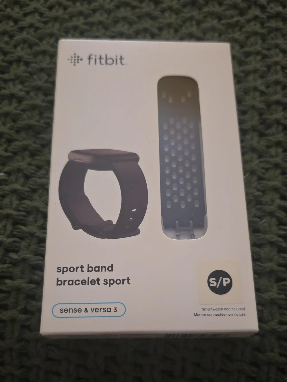 Fitbit Black Perforated Sport Band for Sense & Versa 3 S/P